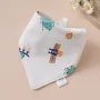 Satellite Baby Triangle Cotton Bib
